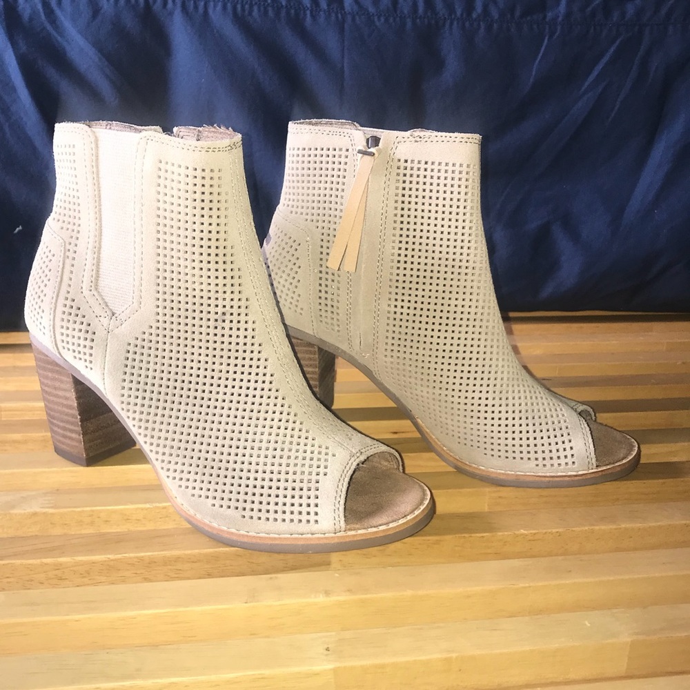 Toms Peep Toe Booties